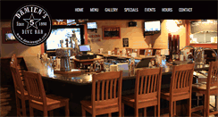 Desktop Screenshot of damienspub.com